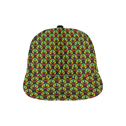 Rasta Reggae Color Design Snapback Cap