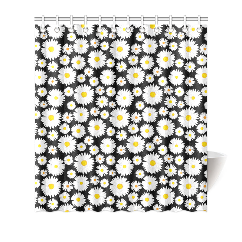 Daisy Pattern Print Design 01 Shower Curtain
