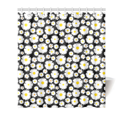 Daisy Pattern Print Design 01 Shower Curtain