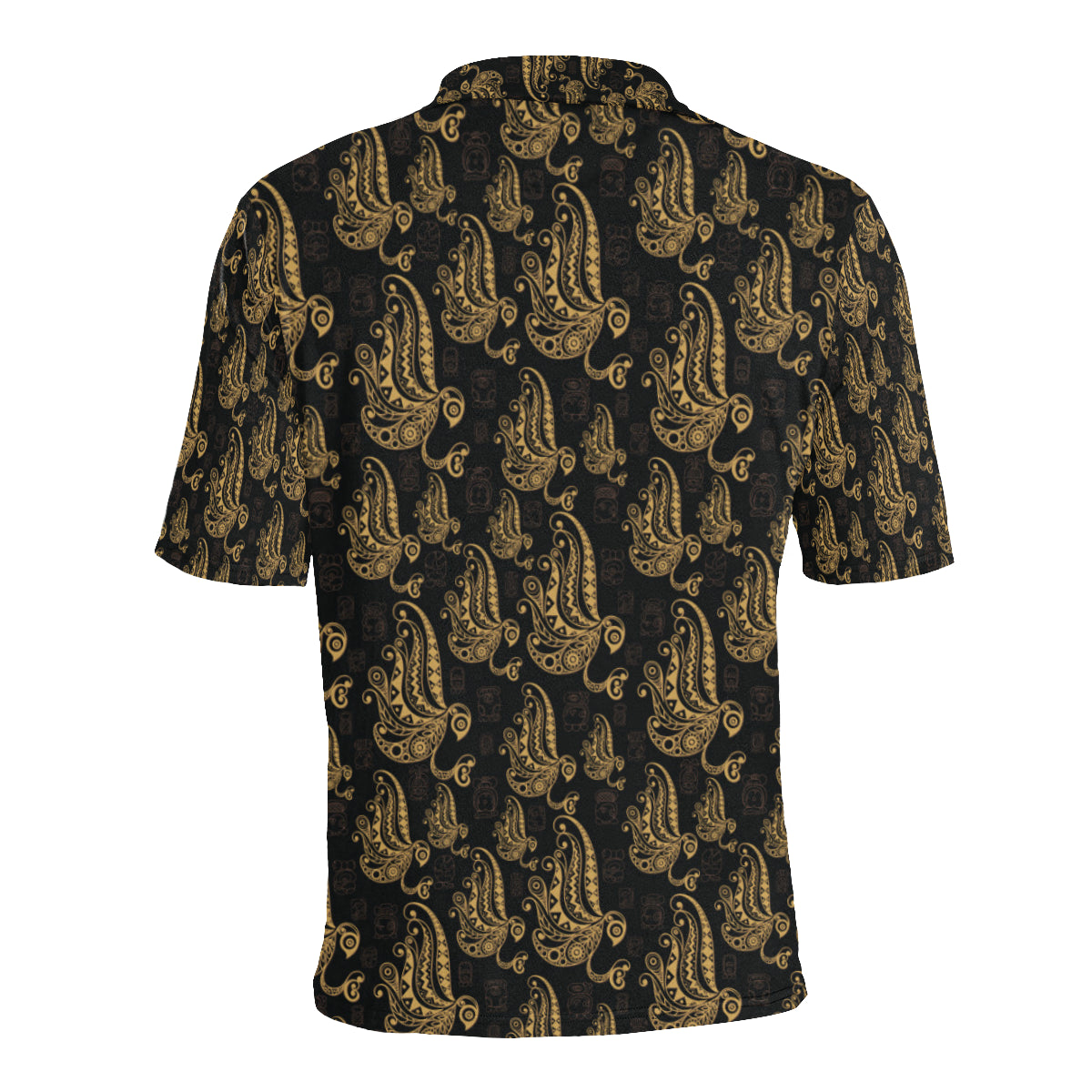 Owl Tribal Polynesian Design Print Men Polo Shirt
