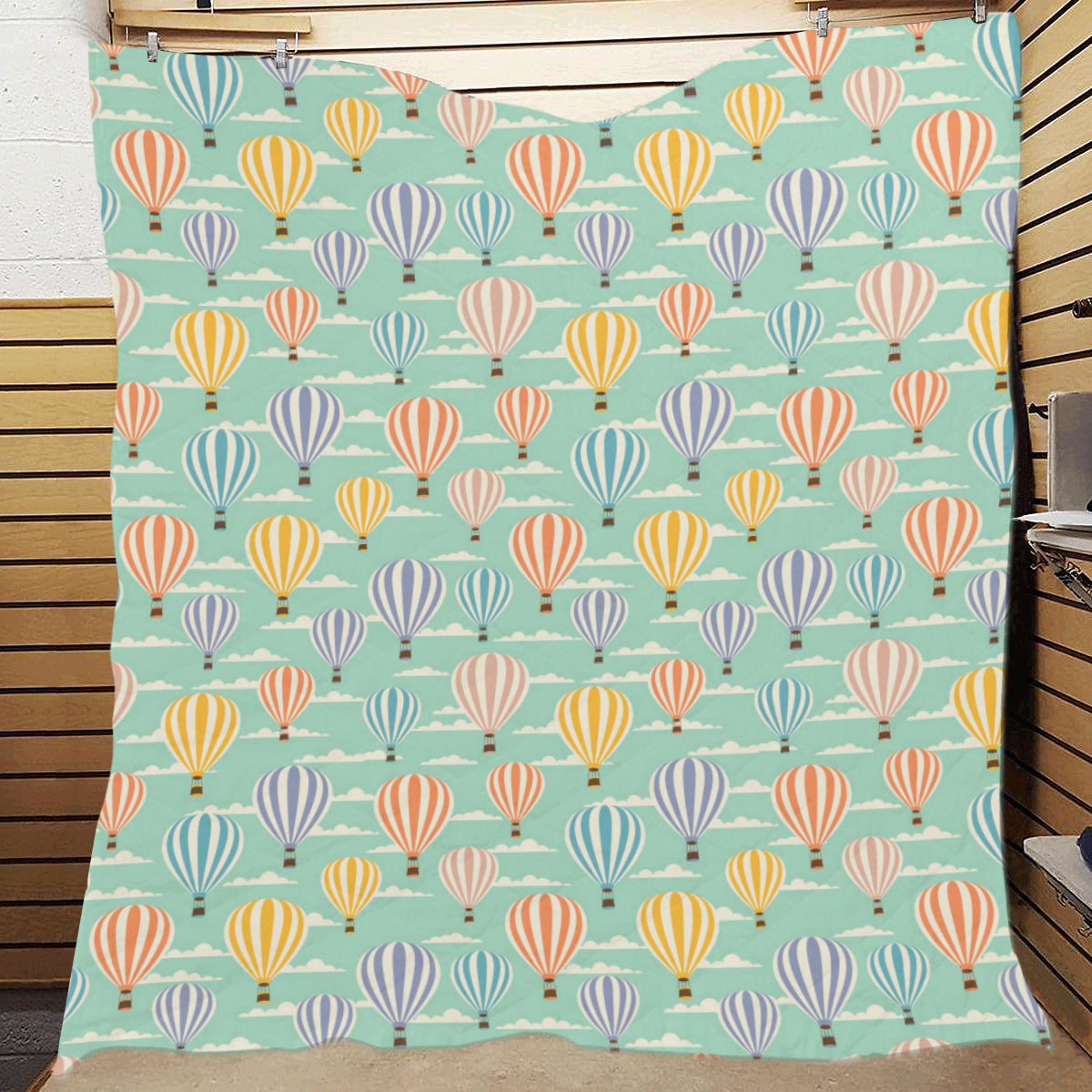 Ballon Pattern Print Design 01 Premium Quilt