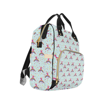 Fairy with Rainbow Print Pattern Diaper Bag Backpack