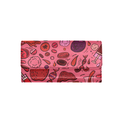 Phlebotomist Pattern Print Design A01 Women's Trifold Wallet