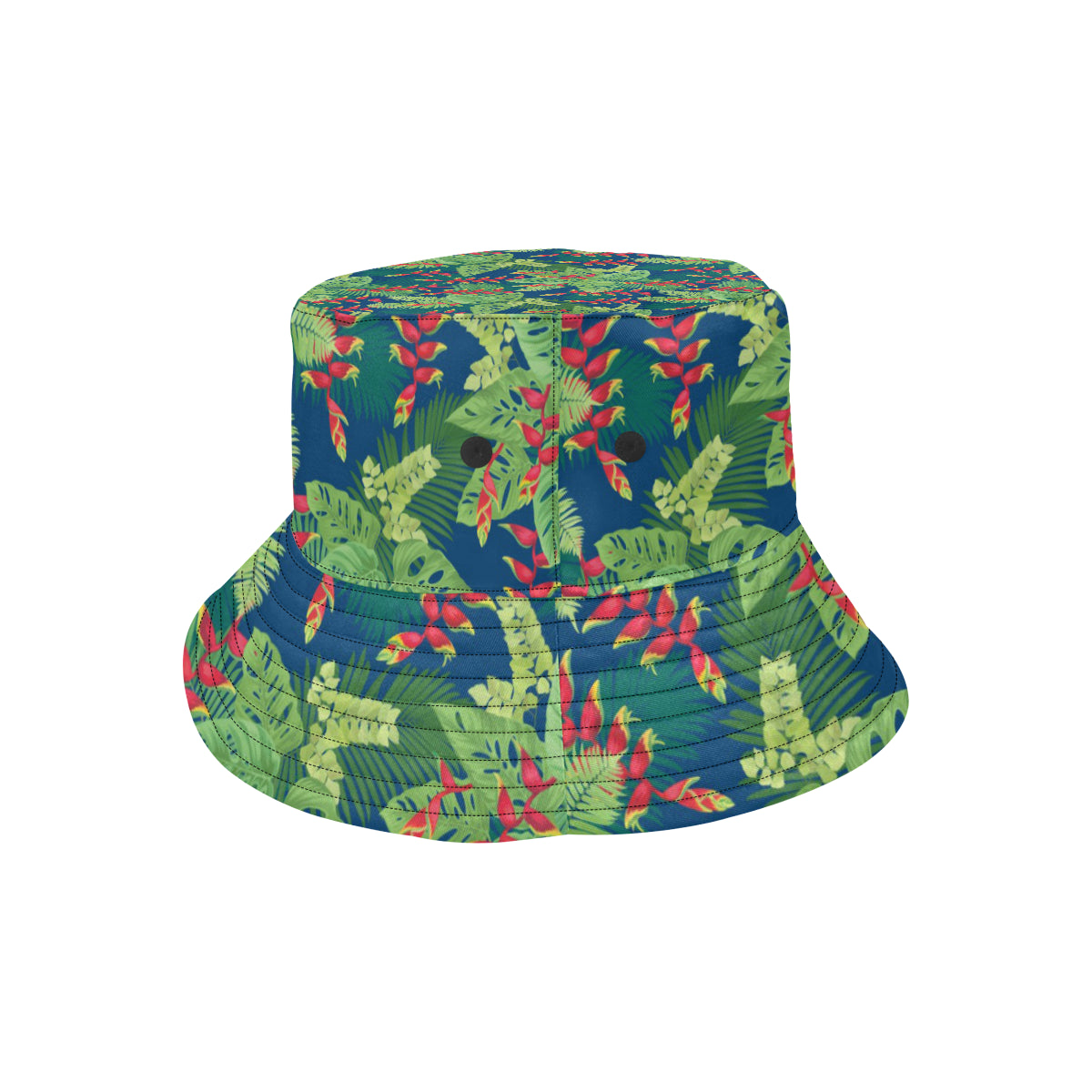 Heliconia Pattern Print Design HL08 Unisex Bucket Hat