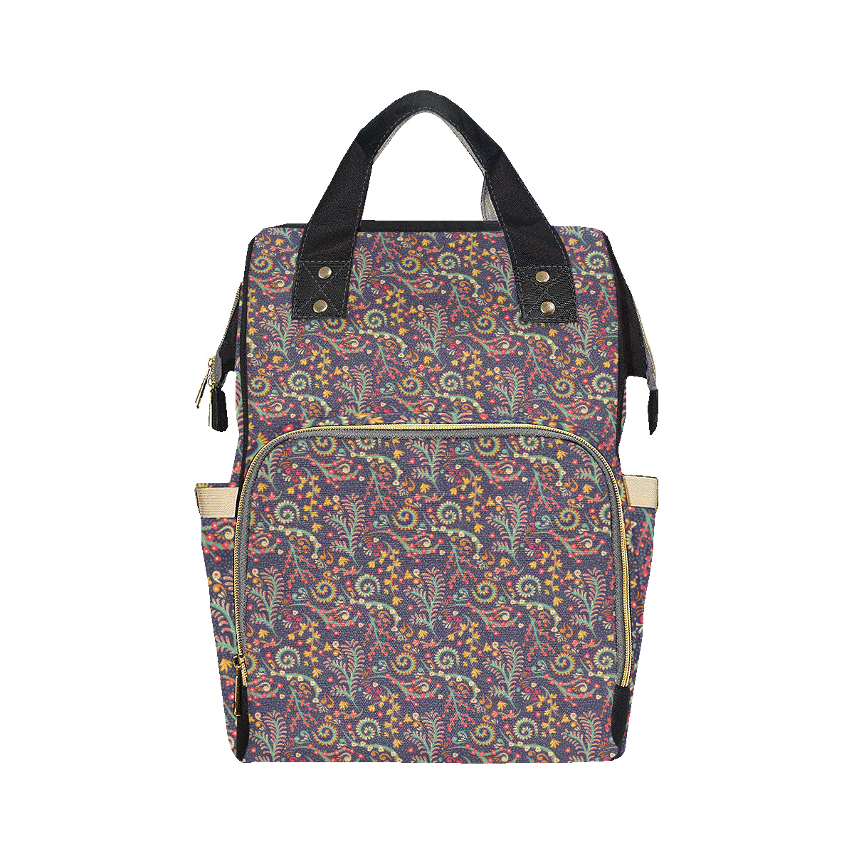 Bohemian Pattern Print Design 08 Diaper Bag Backpack