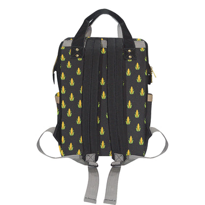 Corn Pattern Print Design 04 Diaper Bag Backpack