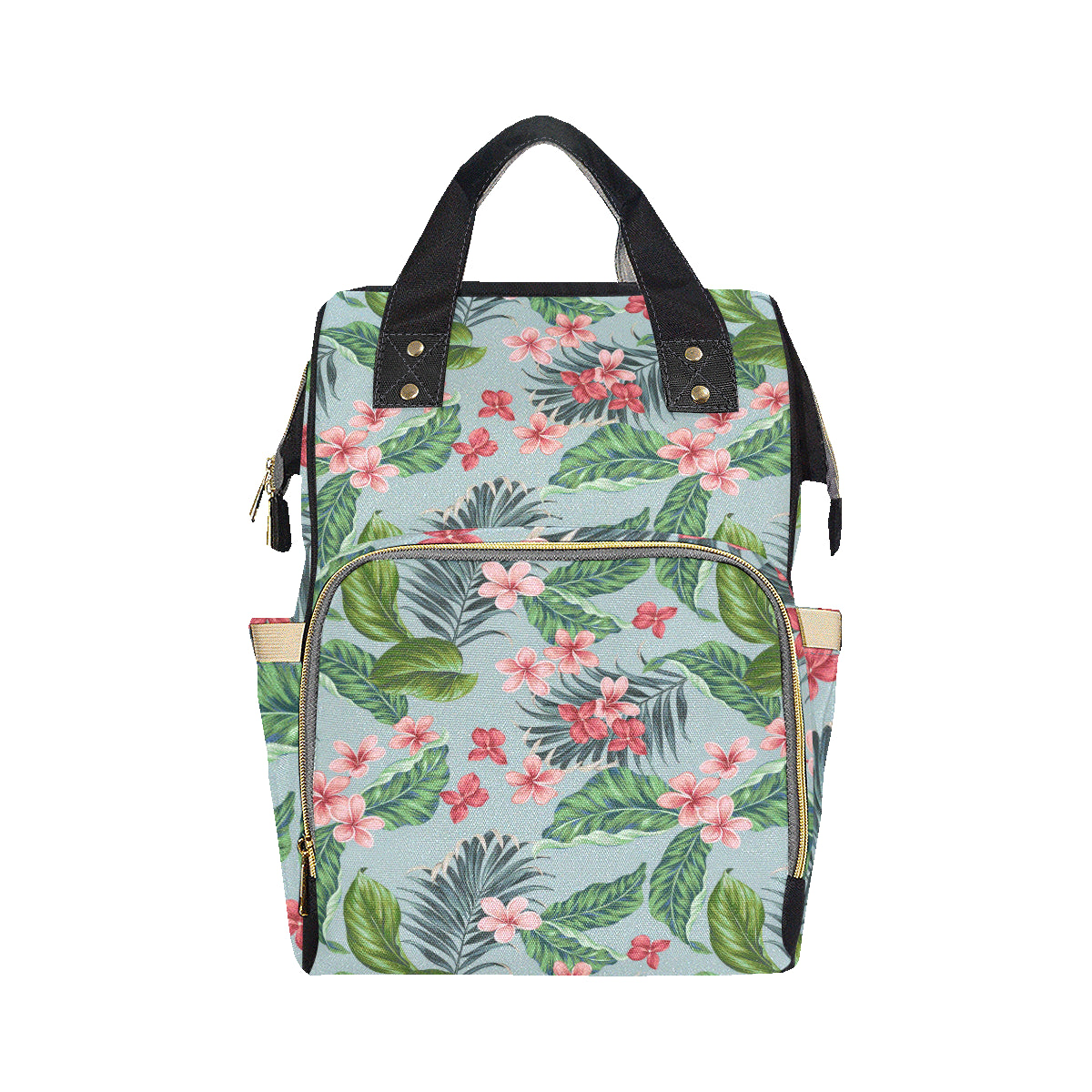 Plumeria Pattern Print Design PM027 Diaper Bag Backpack