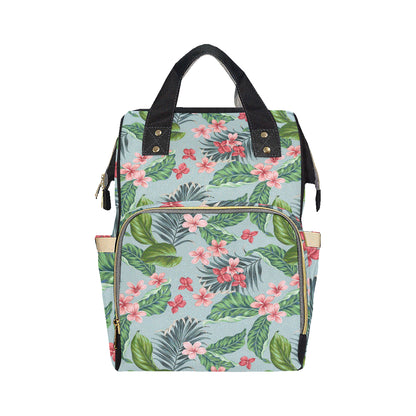 Plumeria Pattern Print Design PM027 Diaper Bag Backpack