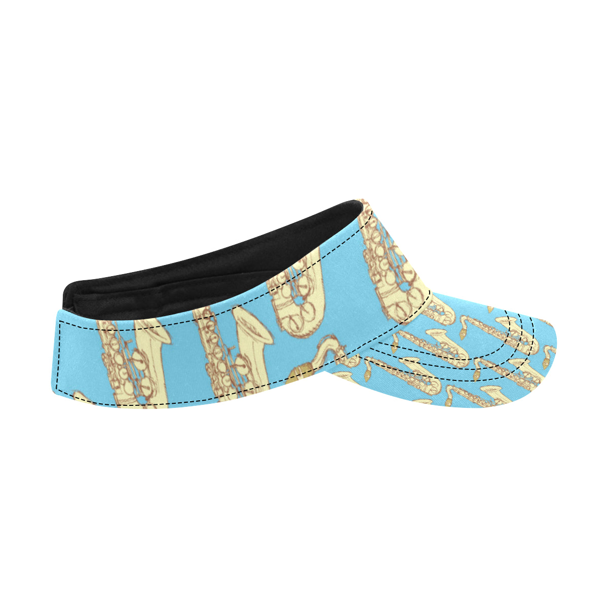 Saxophone Pattern Print Design 03 Unisex Sun Visor