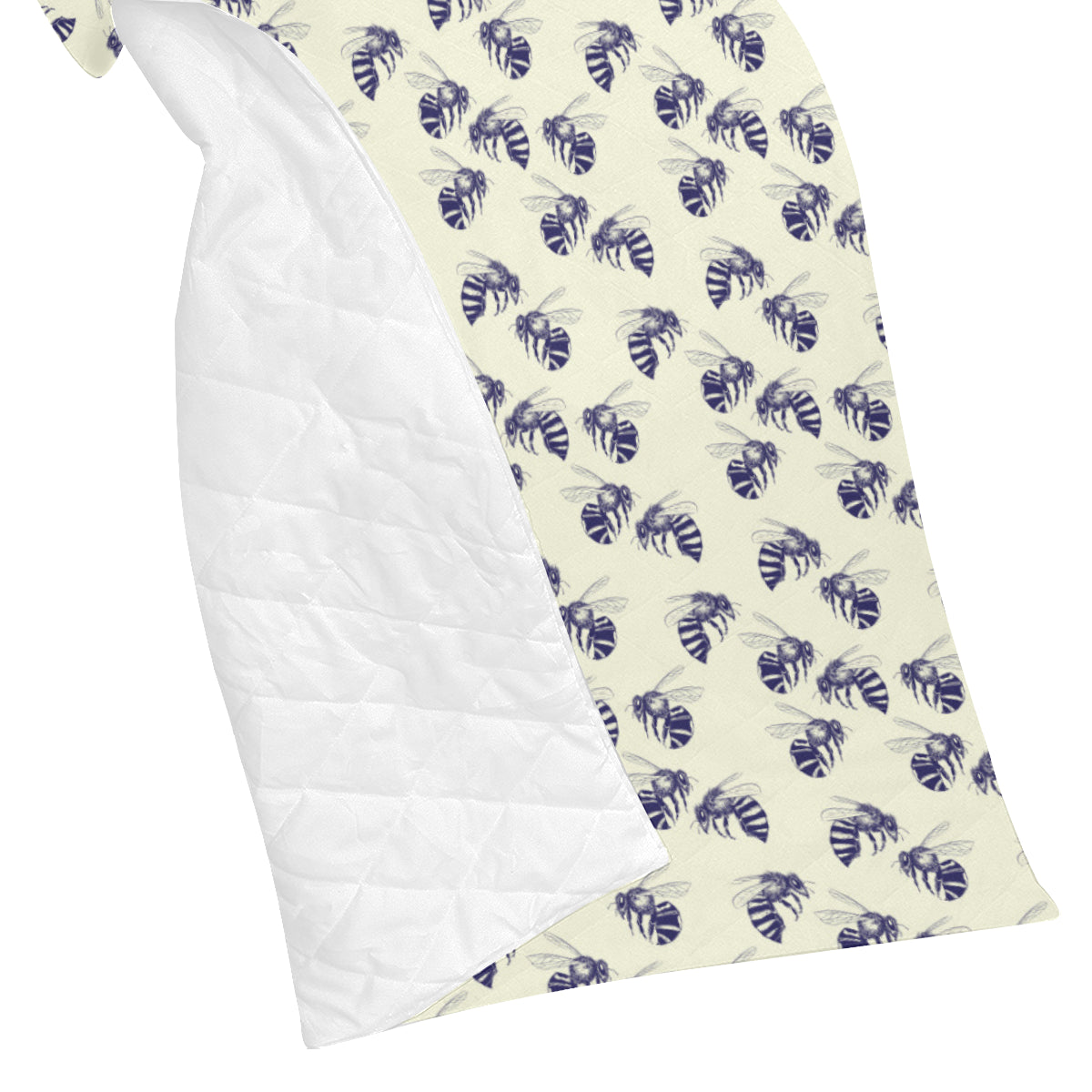 Bee Pattern Print Design 02 Premium Quilt