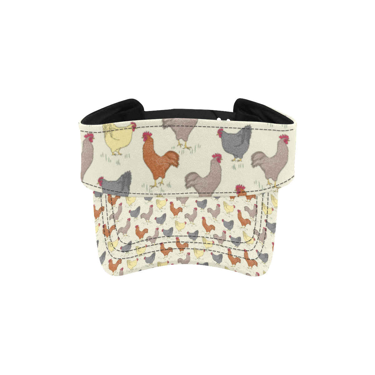 Chicken Pattern Print Design 05 Unisex Sun Visor