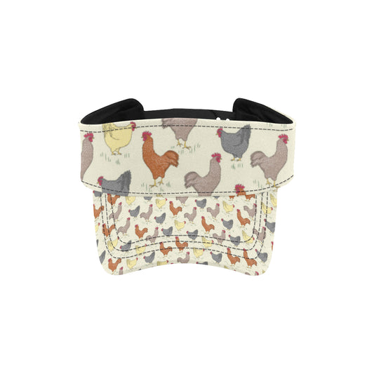 Chicken Pattern Print Design 05 Unisex Sun Visor