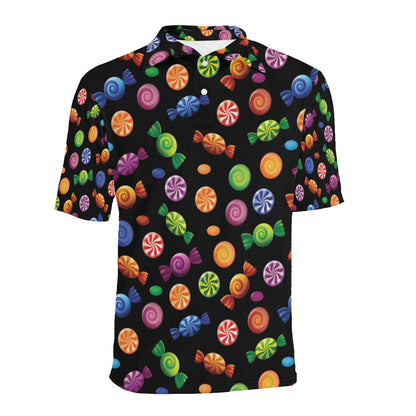 Candy Pattern Print Design 01 Men Polo Shirt