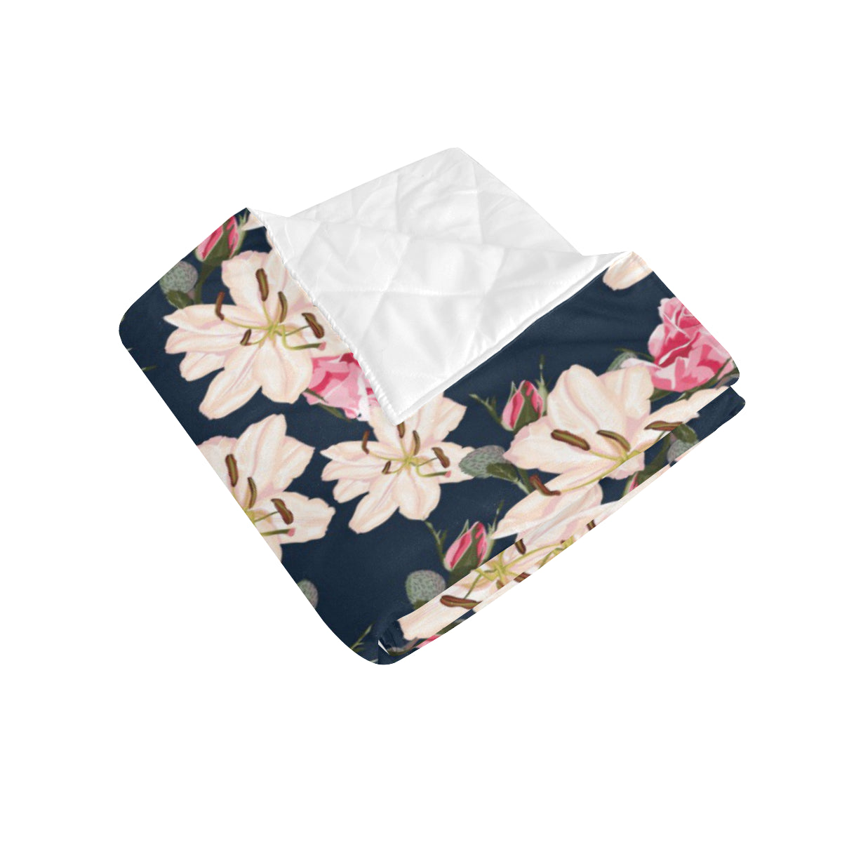Lily Pattern Print Design LY04 Premium Quilt