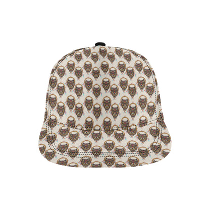 Wolf Tribal Dream Catcher Design Print Snapback Cap