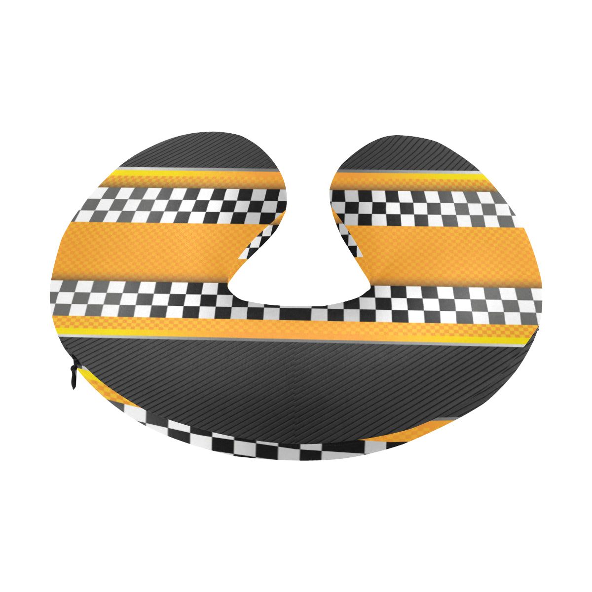 Checkered Pattern Print Design 01 U-Shaped Travel Neck Pillow