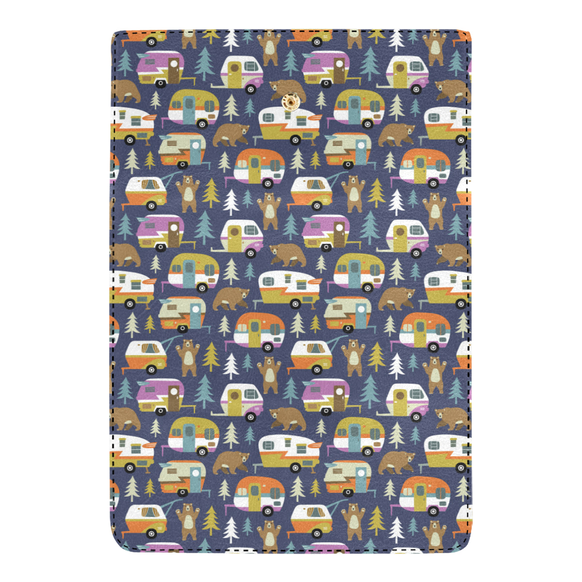Camper Pattern Print Design 04 Women's Trifold Wallet