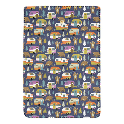 Camper Pattern Print Design 04 Women's Trifold Wallet