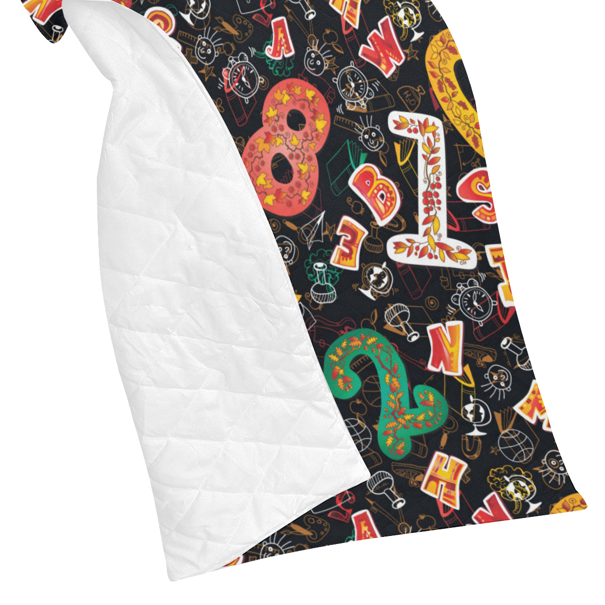 Number Pattern Print Design A03 Premium Quilt