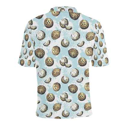 Coconut Pattern Print Design CN01 Men Polo Shirt