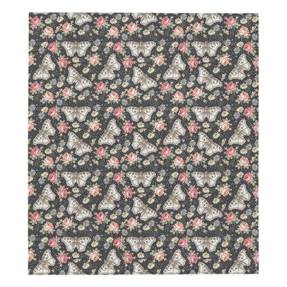 Butterfly Flower Pattern Print Design 07 Premium Quilt