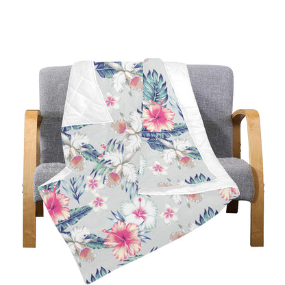 Hibiscus Print Premium Quilt
