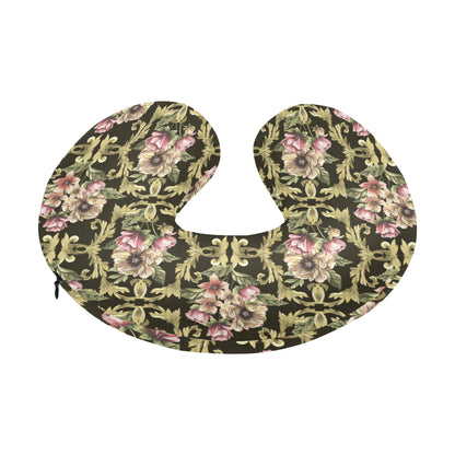 Baroque Pattern Print Design 02 U-Shaped Travel Neck Pillow