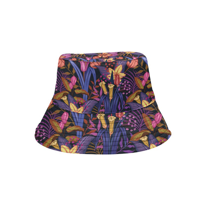 Lily Pattern Print Design LY016 Unisex Bucket Hat