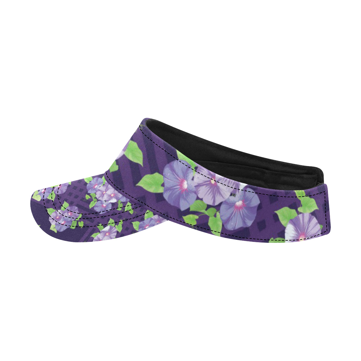 Morning Glory Pattern Print Design MG03 Unisex Sun Visor