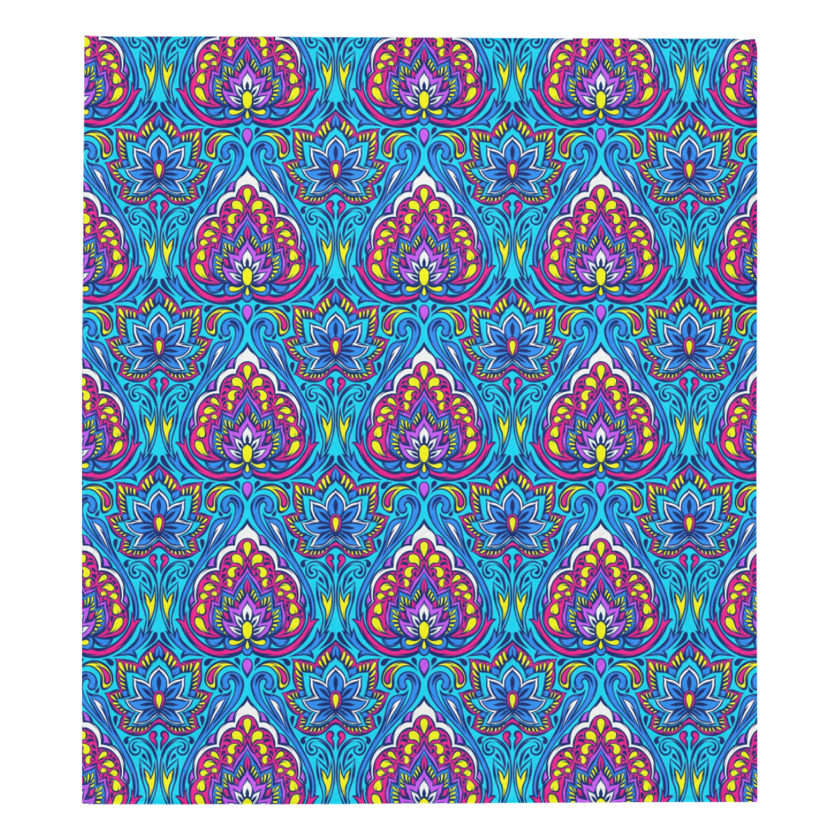 lotus Boho Pattern Print Design LO010 Premium Quilt