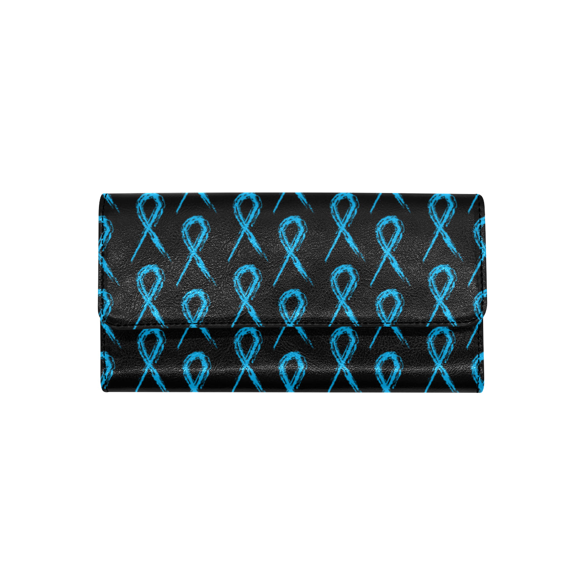 Prostate cancer Pattern Print Design A02 Women's Trifold Wallet