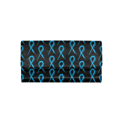 Prostate cancer Pattern Print Design A02 Women's Trifold Wallet