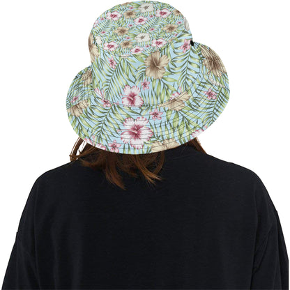 Tropical Flower Pattern Print Design TF05 Unisex Bucket Hat