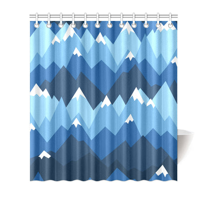 Mountain Pattern Print Design 04 Shower Curtain