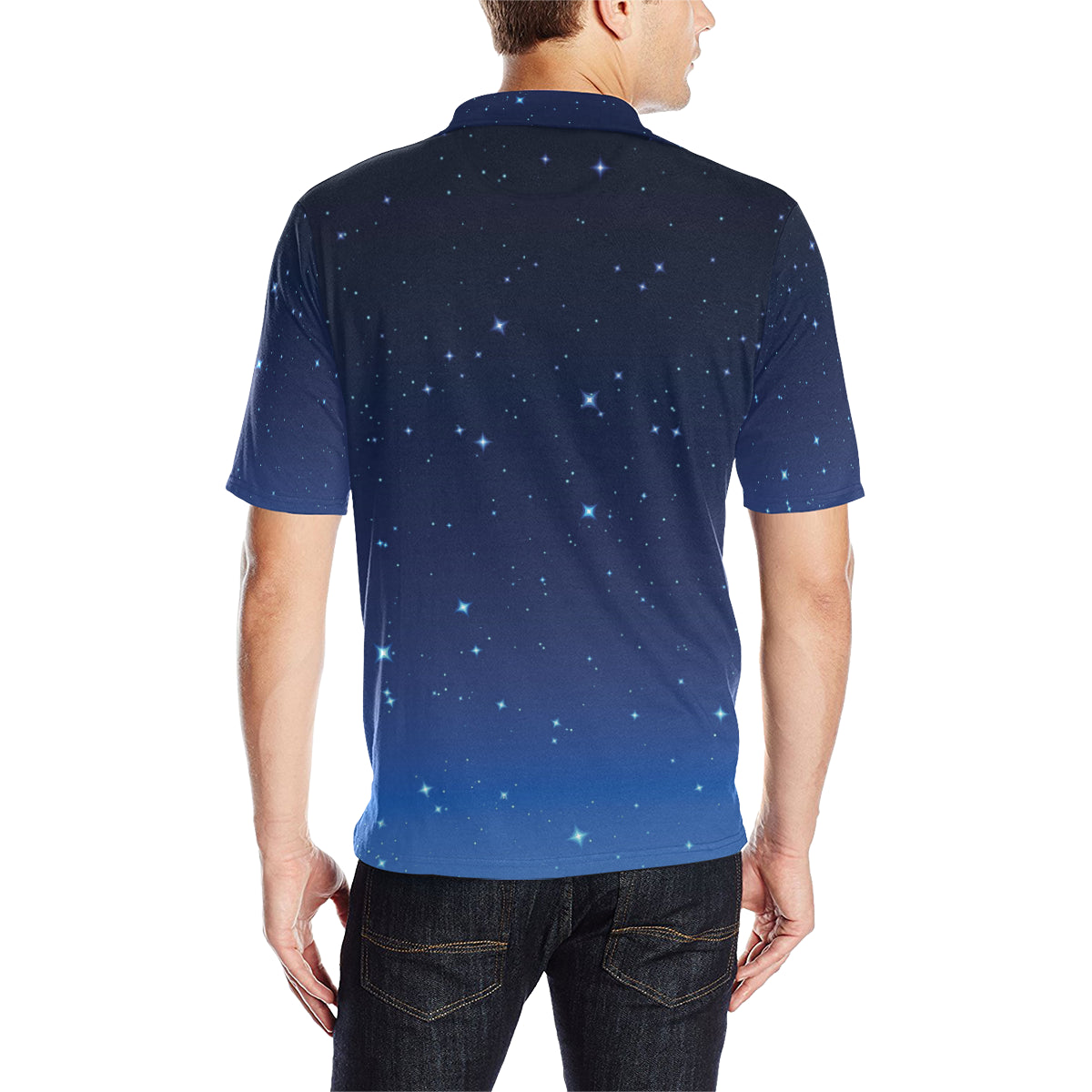 Night sky Pattern Print Design A01 Men Polo Shirt