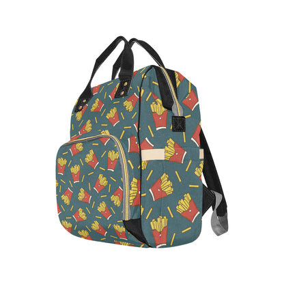 French Fried Pattern Print Design 04 Diaper Bag Backpack
