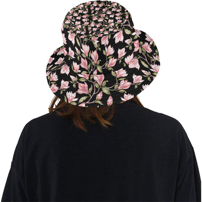Magnolia Pattern Print Design MAG03 Unisex Bucket Hat