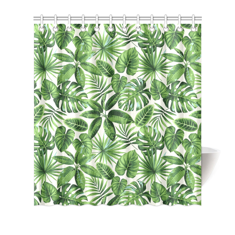 Tropical Flower Pattern Print Design TF013 Shower Curtain