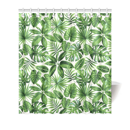 Tropical Flower Pattern Print Design TF013 Shower Curtain