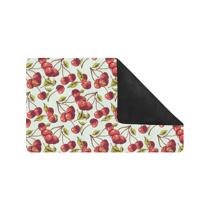 Cherry Hand Draw Rubber Doormat