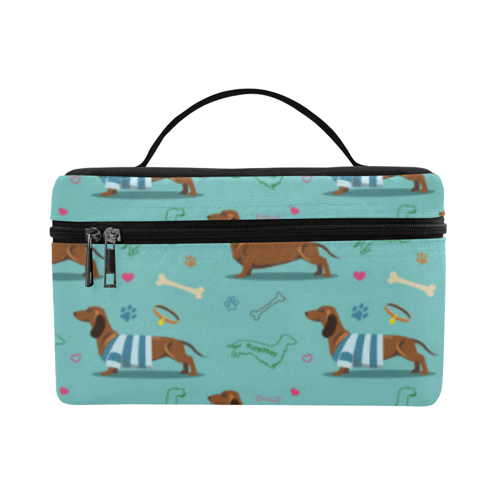 Dachshund Paw Decorative Print Pattern Makeup Bag