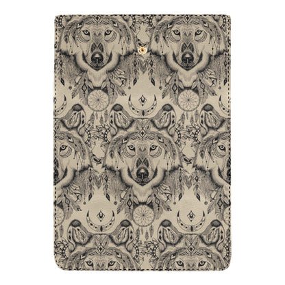 Indian Boho Wolf Women's Trifold Wallet