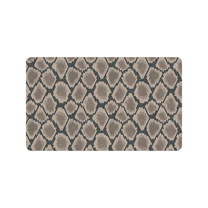 Snake Skin Design Print Rubber Doormat