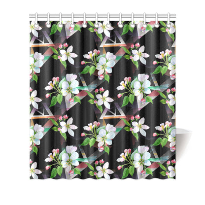 Apple blossom Pattern Print Design AB07 Shower Curtain
