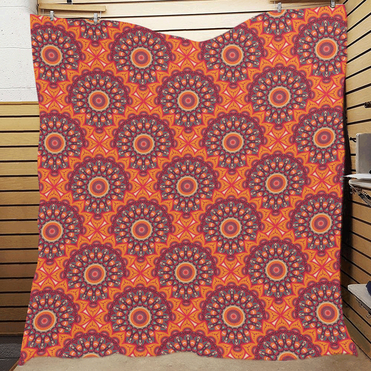 Bohemian Pattern Print Design 04 Premium Quilt