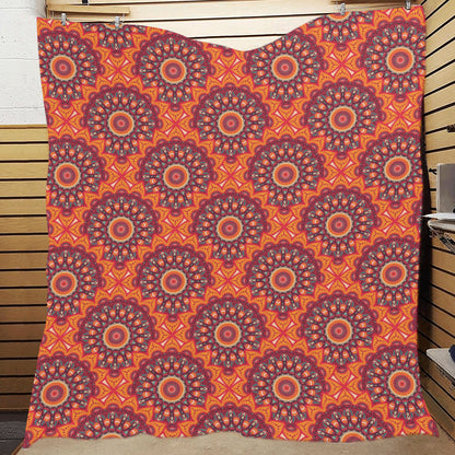 Bohemian Pattern Print Design 04 Premium Quilt