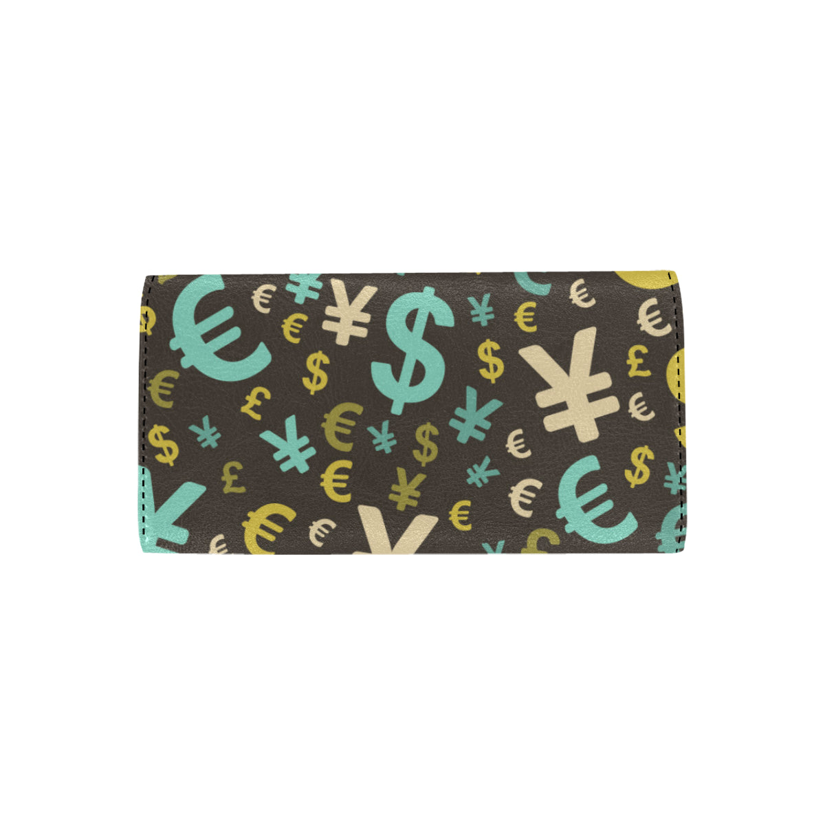 Money Pattern Print Design 01 Women's Trifold Wallet