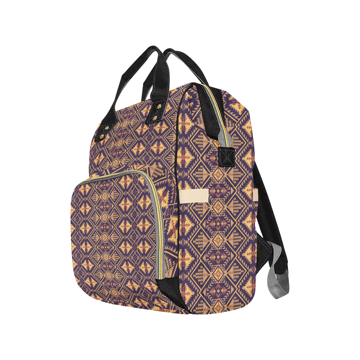 Aztec Pattern Print Design 09 Diaper Bag Backpack