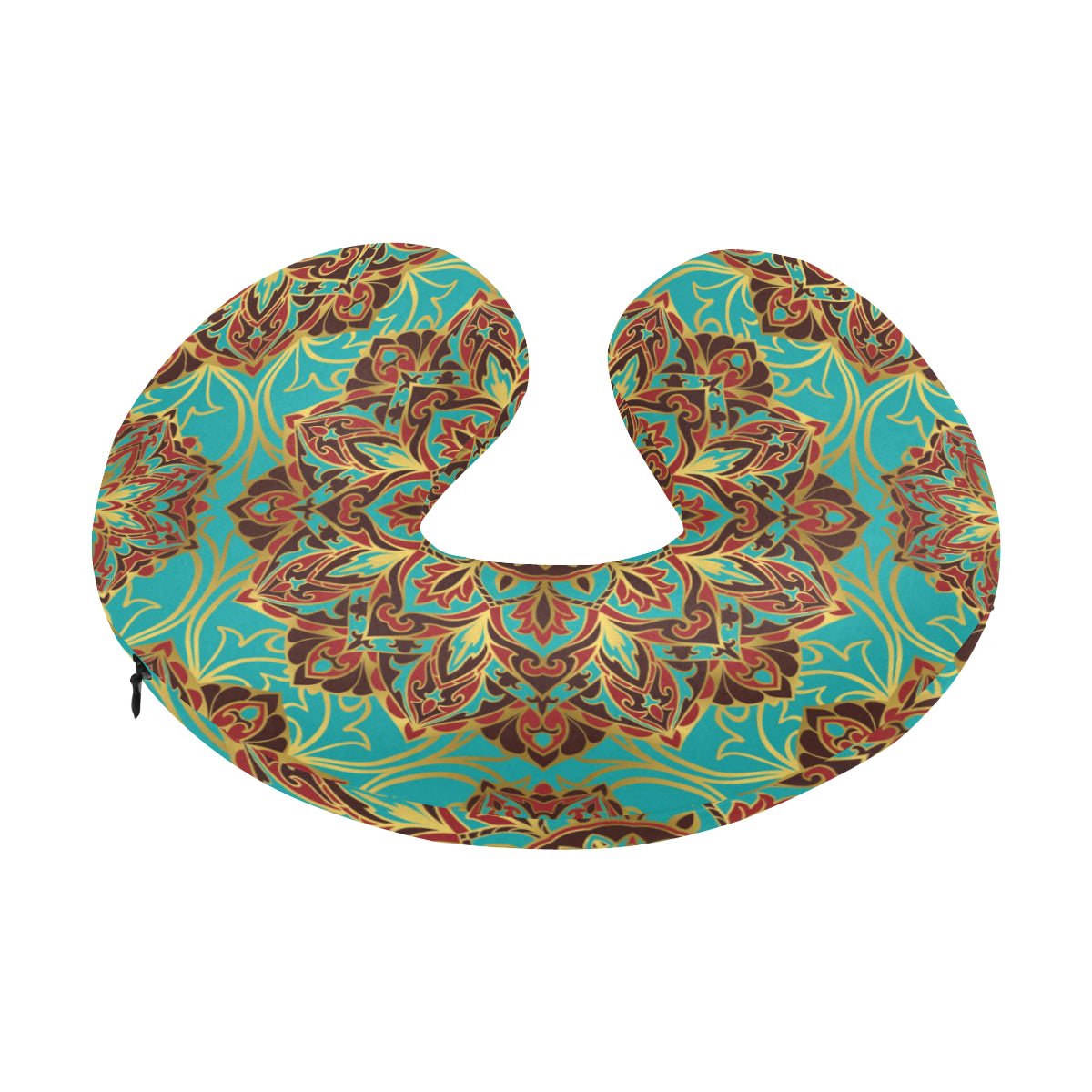 Medallion Pattern Print Design 02 U-Shaped Travel Neck Pillow