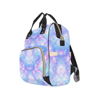 Galaxy Stardust Pastel Color Print Diaper Bag Backpack